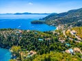 Eastern coastline of Greek island Corfu