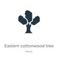 Eastern cottonwood tree icon vector. Trendy flat eastern cottonwood tree icon from nature collection isolated on white background