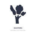 eastern cottonwood tree icon on white background. Simple element illustration from Nature concept