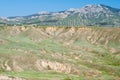 Eastern Crimean landscape with soil erosion.