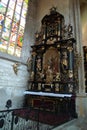 Eastern Europe bohemian Prague Czech Republic St Barbara`s cathedral altar furniture