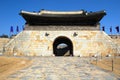 Eastern gate in Hwaseong Fortress South Kor Royalty Free Stock Photo