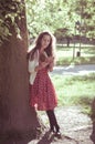 Eastern hipster vintage woman reading book