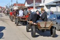 Eastern of the horses row Royalty Free Stock Photo