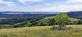 Eastern Hungarian panoramic hilly countryside landscape in Borsod county