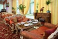 Eastern interior of beautiful restaurant Royalty Free Stock Photo