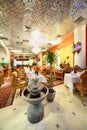 Eastern interior of restaurant Royalty Free Stock Photo
