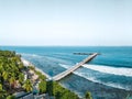 Eastern jetty at kavaratti island lakshadweep Royalty Free Stock Photo