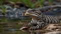 Eastern Massasauga in Action: Capturing Prey with Precision in Its Natural Habitat Royalty Free Stock Photo