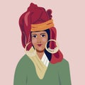 Eastern, Muslim. Young arab business woman. Female portrait. Nations and races.