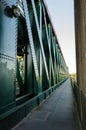 Eastern Pedestrian Walkway of the Queen Alexandra Bridge at Sunderland Royalty Free Stock Photo