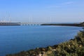 Eastern Scheldt storm surge barrier the Oosterscheldekering in Zeeland, the Netherlands Royalty Free Stock Photo