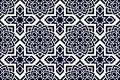 Eastern seamless pattern. Arabic repeated background. Traditional wallpaper. Black and white colors. decorative design. Abstract