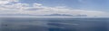 eastern shore of False Bay waters from Smitswinkel Bay view point, Cape Town Royalty Free Stock Photo