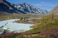 Ice on the river Arhat