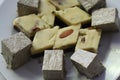 Eastern sweets. Different grades of halva