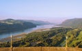 Eastern View From Crown Point in Columbia River Gorge Royalty Free Stock Photo