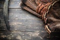 Eastern Wild Turkey Feathers and Beard Royalty Free Stock Photo