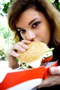 Easting fast food Royalty Free Stock Photo