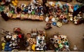 Eastleigh Town Streets By Road Market Women Winnowing Beans In Nairobi City County Kenya East Africa