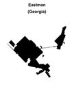 Eastman outline map Royalty Free Stock Photo