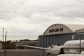 View of the hangar section of the local Easton Airport ESN