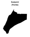 Eastpoint outline map Royalty Free Stock Photo