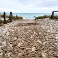 Eastsea Picture with Sand and Water Royalty Free Stock Photo