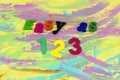 Easy 123 abc children learning alphabet plastic