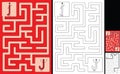 Easy alphabet maze - letter J