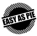 Easy as pie stamp on white