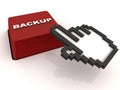 Easy backup Royalty Free Stock Photo