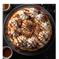 EASY BANOFFEE PIE WITH CARAMEL AND CREAM