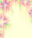 Floral romantic tender background