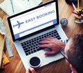 Easy Booking Holiday Flight Tourism Concept Royalty Free Stock Photo