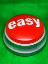 Easy button by staples Royalty Free Stock Photo
