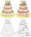 Easy cake maze