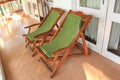 Easy Chairs at Vacation Home Royalty Free Stock Photo