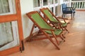 Easy Chairs at Vacation Home Royalty Free Stock Photo