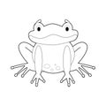 Easy Coloring Animals for Kids: Frog