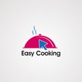 Easy cooking logo vector,icon,element,and template