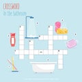Easy crossword puzzle `In the bathroom`