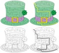 Easy green hat maze