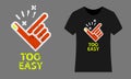 Easy icon stylish t-shirt, vector illustration