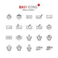 Easy icons 13a Money Royalty Free Stock Photo