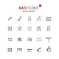 Easy icons 01a Security Royalty Free Stock Photo