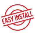 Easy Install rubber stamp Royalty Free Stock Photo