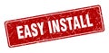 easy install sign. easy install grunge stamp. Royalty Free Stock Photo