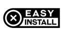 Easy install stamp on white