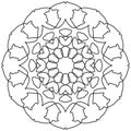 Easy Mandala Coloring for Beginners, Kids, and People with Low Vision.